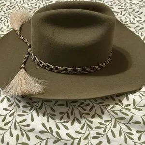 NWT Hampui Hats Olive Cattleman sagebrush felt hat hampui hats | Accessories | Nwt Hampui Hats Olive Cattleman  main image 3